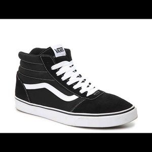 Black and white sk8 high Vans
